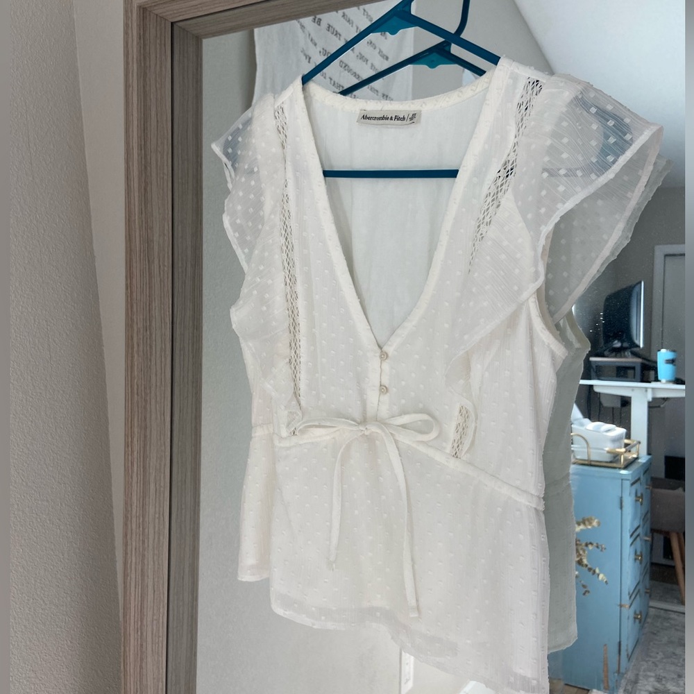 Abercrombie White Lace Blouse